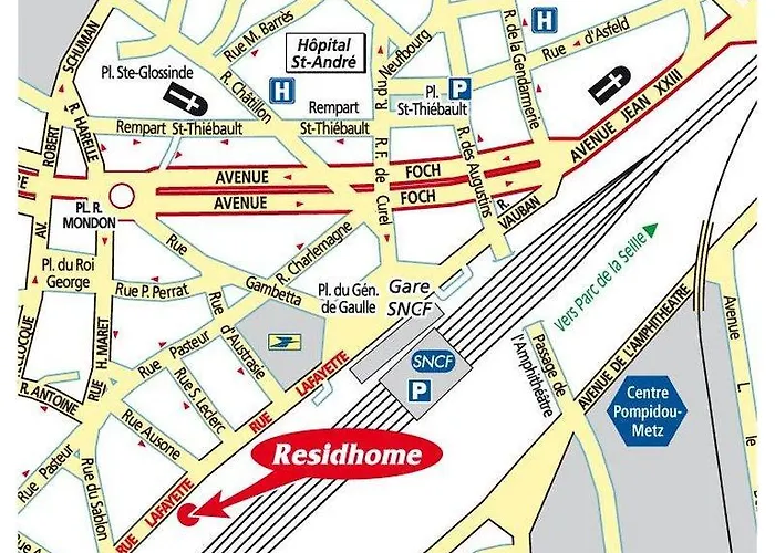 Residhome Lorraine Apart Otel Metz